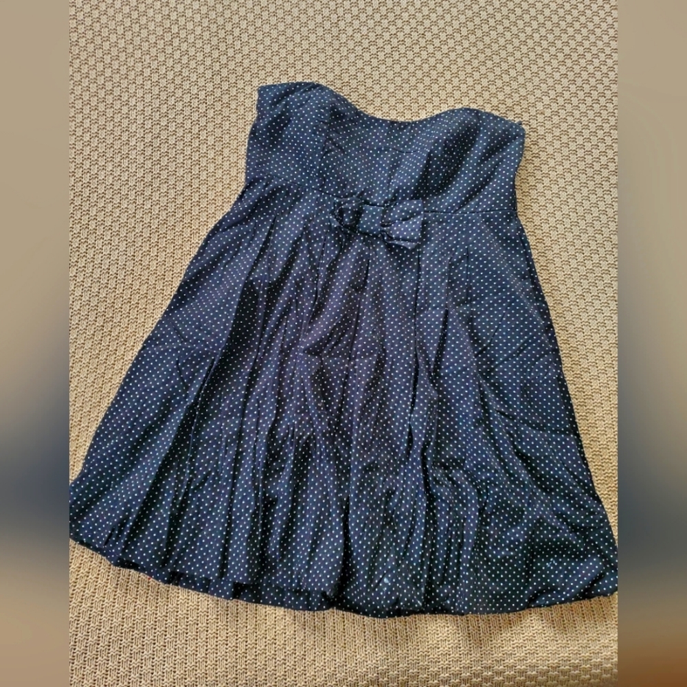 Adorable Strapless Polka-Dotted Party Dress